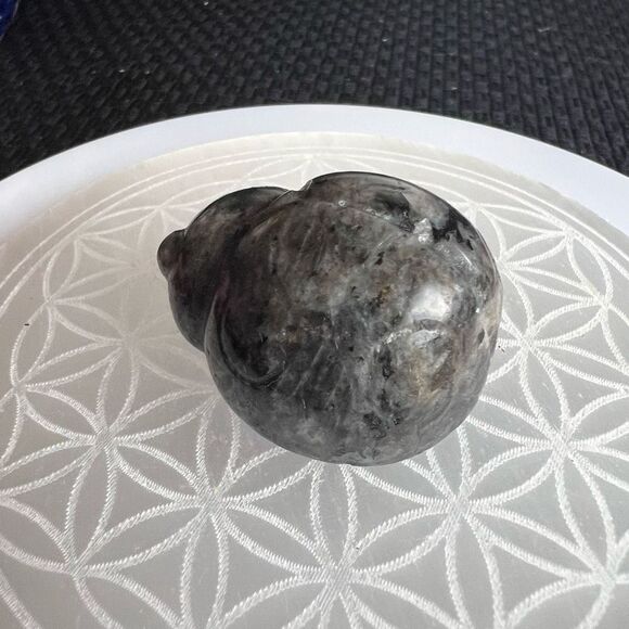 Larvikite Crystal Lady Bug Carving - Picture 3 of 15